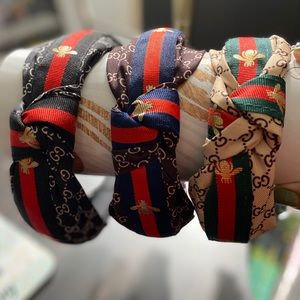 GG logo headbands fashion bee headband color black